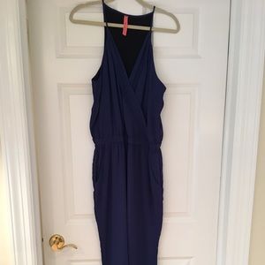 Women’s royal blue fully lined jumpsuit